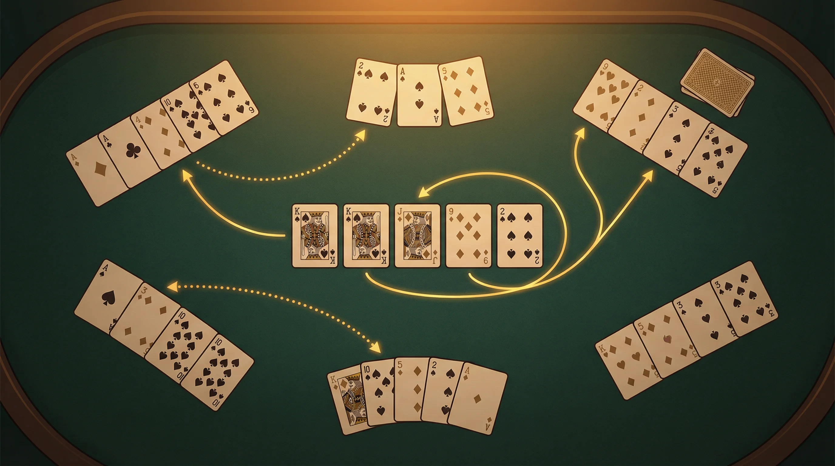 真人牛牛策略分析与最优组牌方案示意图